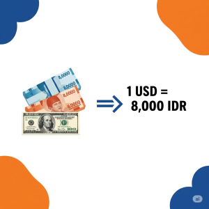 Read more about the article Gimana Jadinya Kalau 1 Dolar Sama dengan 8.000 Rupiah?